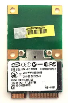Wireless Adapter Card for AzureWave AW-GE703 Realtek RTL8187SE 150Mbps Mini PCIe PCI-Express Wlan
Wireless Adapter Card for AzureWave AW-GE703 Realtek RTL8187SE 150Mbps Mini PCIe PCI-Express Wlan