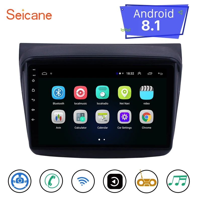Seicane 9 дюймов Android 8 1 2din автомобильный gps головное устройство плеер стерео для