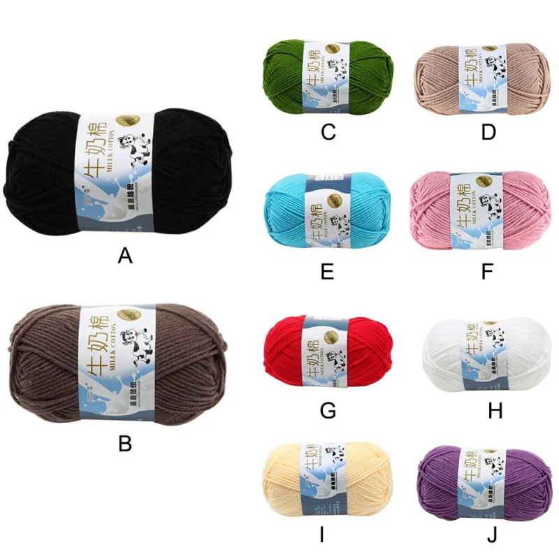 50g Wool Yarn Milk Sweet Soft Cotton Baby Knitting Milk Cotton Thick Yarn for Knitting Scarf Hand Knitting Crochet Yarn
50g Wool Yarn Milk Sweet Soft Cotton Baby Knitting Milk Cotton Thick Yarn for Knitting Scarf Hand Knitting Crochet Yarn
