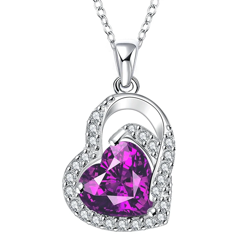 Sofias Amulet Princess Necklace Purple Rhinestone Deep Purple Bridesmaid Necklace Oval Double Heart Pendant
Sofias Amulet Princess Necklace Purple Rhinestone Deep Purple Bridesmaid Necklace Oval Double Heart Pendant
