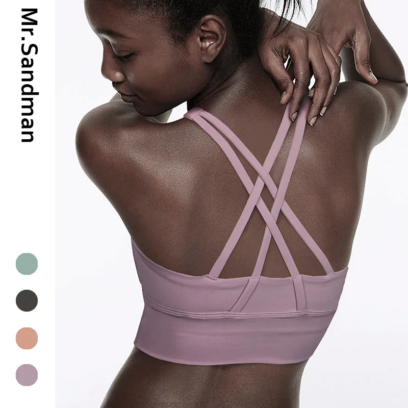 Women's strappy sport bra sexy backless yoga bra crisscross workout gym bra padded strappy back pink yoga top fitness bra
Women's strappy sport bra sexy backless yoga bra crisscross workout gym bra padded strappy back pink yoga top fitness bra
