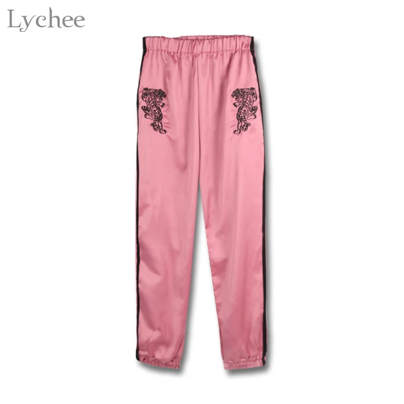 Lychee Harajuku Spring Autumn Women Pants Tiger Embroidery Casual Loose Elastic Waist Flat Straight Pants Trousers
Lychee Harajuku Spring Autumn Women Pants Tiger Embroidery Casual Loose Elastic Waist Flat Straight Pants Trousers