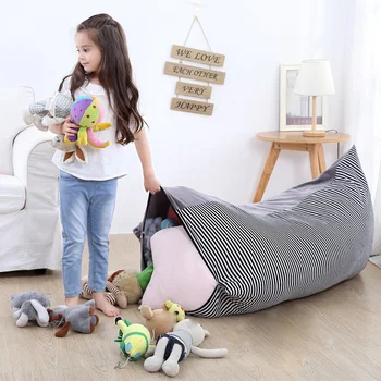 Stuffed Striped Storage Bean Bag Chair Storage As Sofa Portable Kids Clothes Toy Storage Bags Play Mat Clothes Organizer Tool
Stuffed Striped Storage Bean Bag Chair Storage As Sofa Portable Kids Clothes Toy Storage Bags Play Mat Clothes Organizer Tool