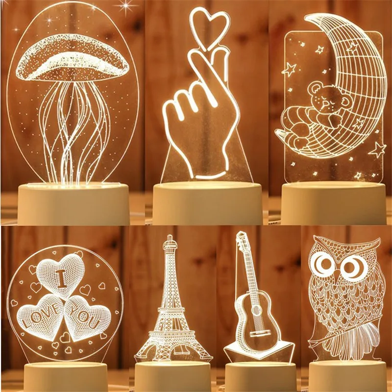 ARILUX 3D LED Lamp Creative 3D LED Night Lights Novelty Illusion Night Lamp 3D Illusion Table Lamp For Home Decorative
ARILUX 3D LED Lamp Creative 3D LED Night Lights Novelty Illusion Night Lamp 3D Illusion Table Lamp For Home Decorative