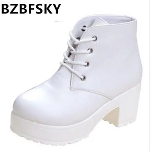 New Fashion Black&White Women Platform Heels Ankle Boots Thick Heel Platform Shoes Combat Boots women shoes free shipping F521
New Fashion Black&White Women Platform Heels Ankle Boots Thick Heel Platform Shoes Combat Boots women shoes free shipping F521