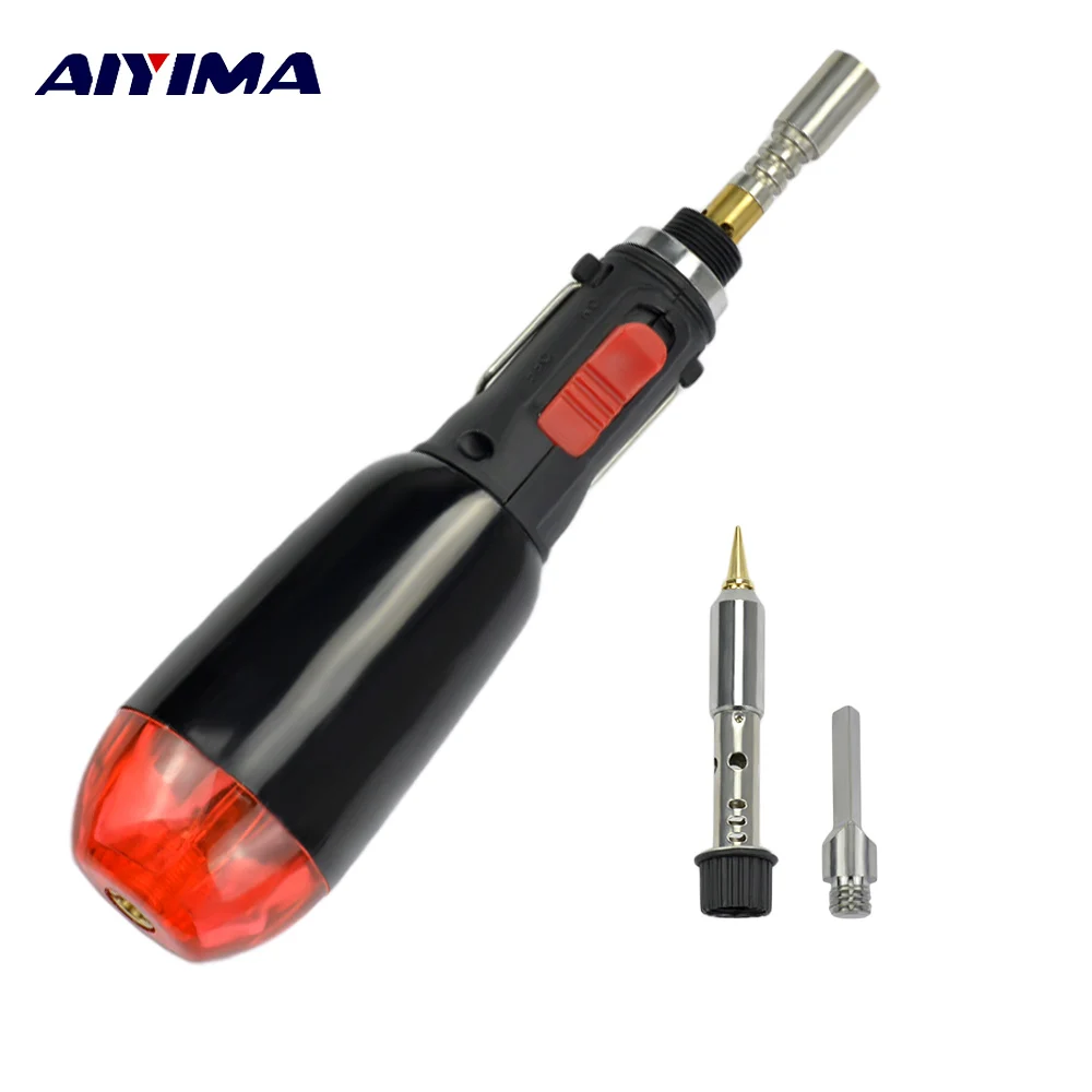 Aiyima Adjustable Temperature Gas Soldering Iron Kit Cordless Welding Pen Burner Butane Blow Torch Solder Iron Hot Air Gun
Aiyima Adjustable Temperature Gas Soldering Iron Kit Cordless Welding Pen Burner Butane Blow Torch Solder Iron Hot Air Gun