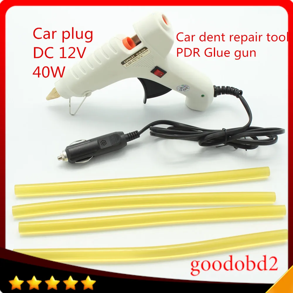 PDR Tools Kit Glue Gun 12V 40W Heat Gun plug + PDR Glue Sticks For Dent Removal Paintless Dent Repair Tools with 4X glue stick
PDR Tools Kit Glue Gun 12V 40W Heat Gun plug + PDR Glue Sticks For Dent Removal Paintless Dent Repair Tools with 4X glue stick