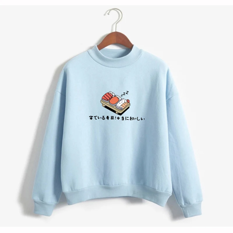 Cute cartoon print style Japanese sushi kawaii print pattern very popular girl wind street pop wind TOp shirt sweatshirt
Cute cartoon print style Japanese sushi kawaii print pattern very popular girl wind street pop wind TOp shirt sweatshirt