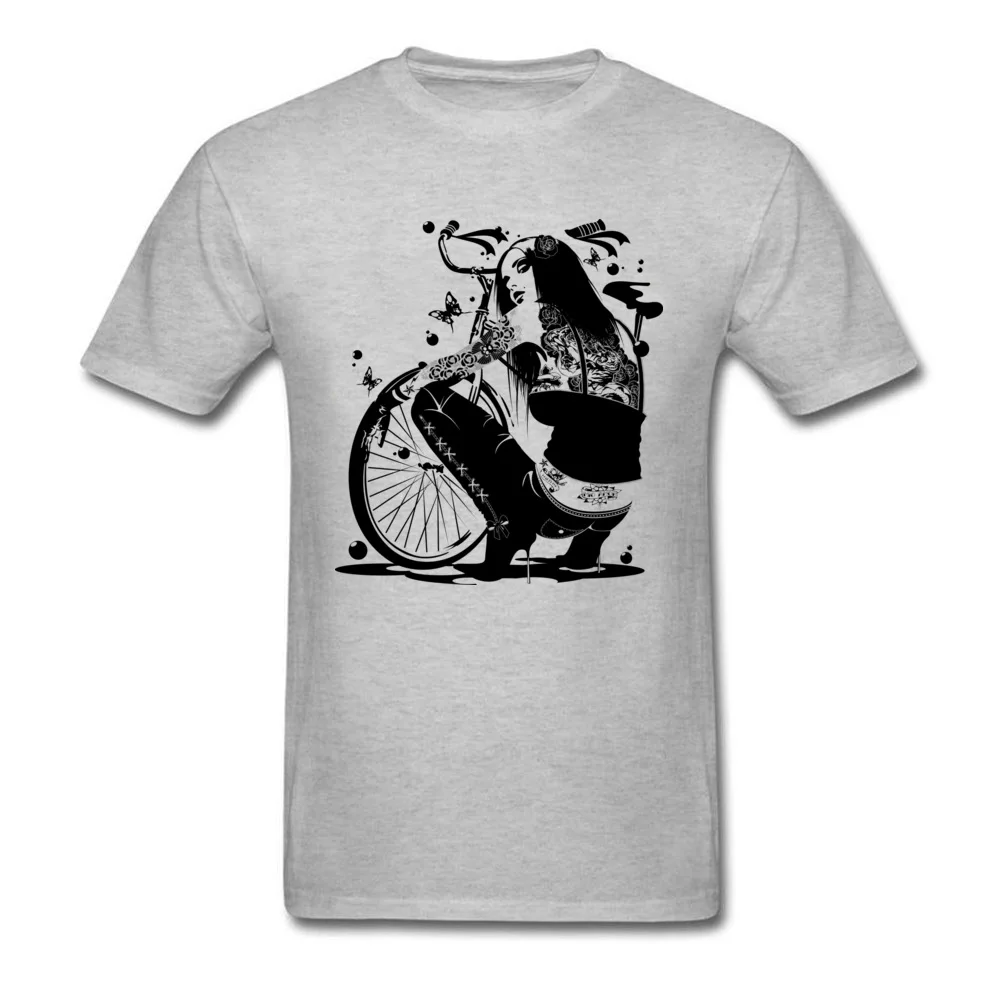 Cotton Fabric Male Short Sleeve Ciclessa T-shirts Funny Tops Shirt Plain Design Crew Neck Top T-shirts Top Quality Ciclessa grey