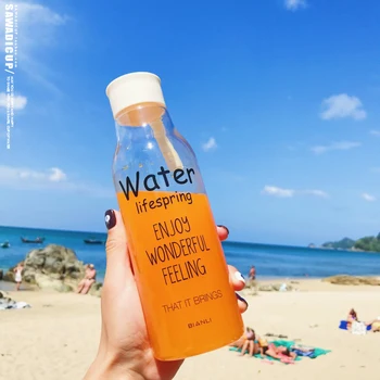 Korean Plastic Water Jug Letter Cover Carry Version Water Cup Leakproof Bottle Creative Student Couple
Korean Plastic Water Jug Letter Cover Carry Version Water Cup Leakproof Bottle Creative Student Couple