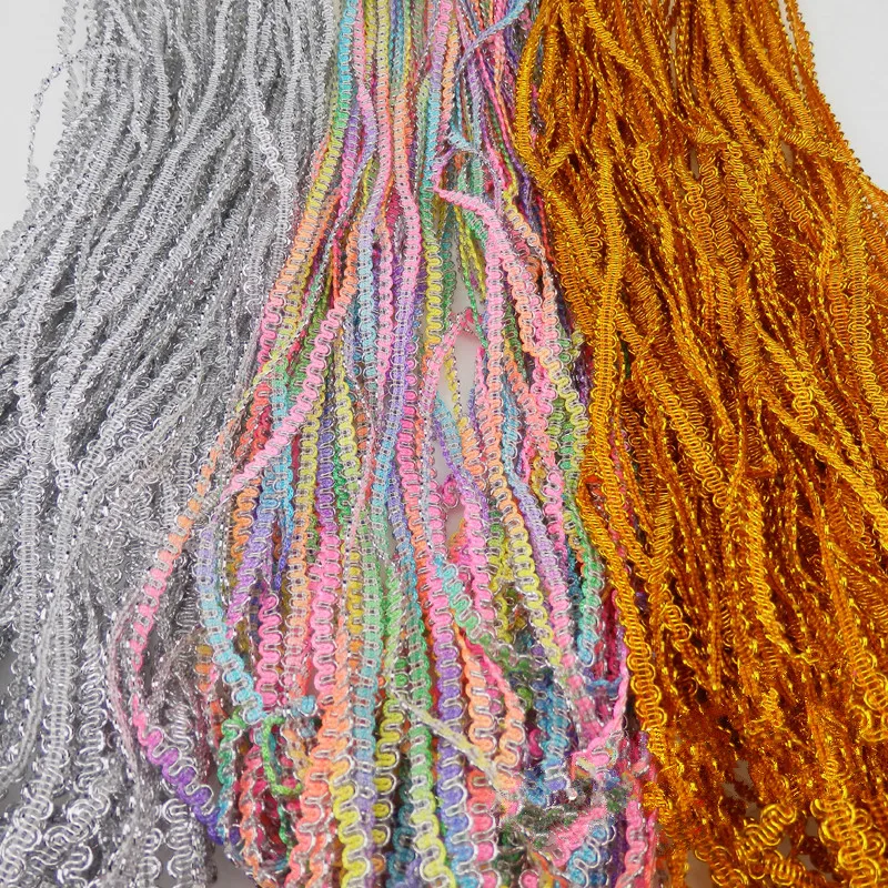 25Yard/Lot Gold Silver Lace Trim Ribbon S edge Wave Edge DIY Handmade COS Dress Garment DIY Accessories 0.5CM/0.8CM Wide
25Yard/Lot Gold Silver Lace Trim Ribbon S edge Wave Edge DIY Handmade COS Dress Garment DIY Accessories 0.5CM/0.8CM Wide
