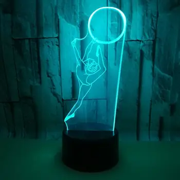 New Rhythmic Gymnastics 3d Small Night Light 7 Color Touch Remote Control Kids Lamp Led Vision 3d Light Fixtures
New Rhythmic Gymnastics 3d Small Night Light 7 Color Touch Remote Control Kids Lamp Led Vision 3d Light Fixtures