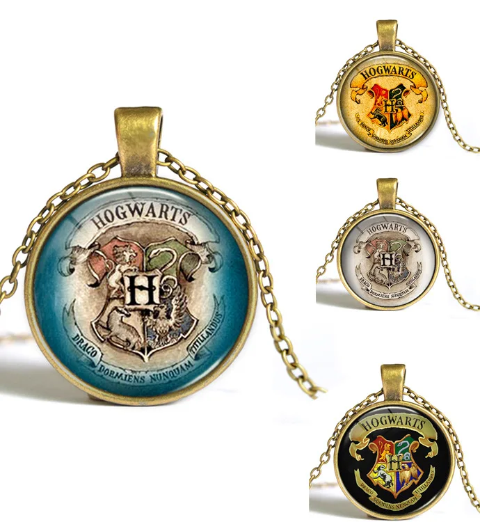 Movie HP Necklace Hogwarts Crest Pendant Christmas Gifts For Women Men Fashion Chain Glass Cabochon Jewelry 8 Styles Newest
Movie HP Necklace Hogwarts Crest Pendant Christmas Gifts For Women Men Fashion Chain Glass Cabochon Jewelry 8 Styles Newest