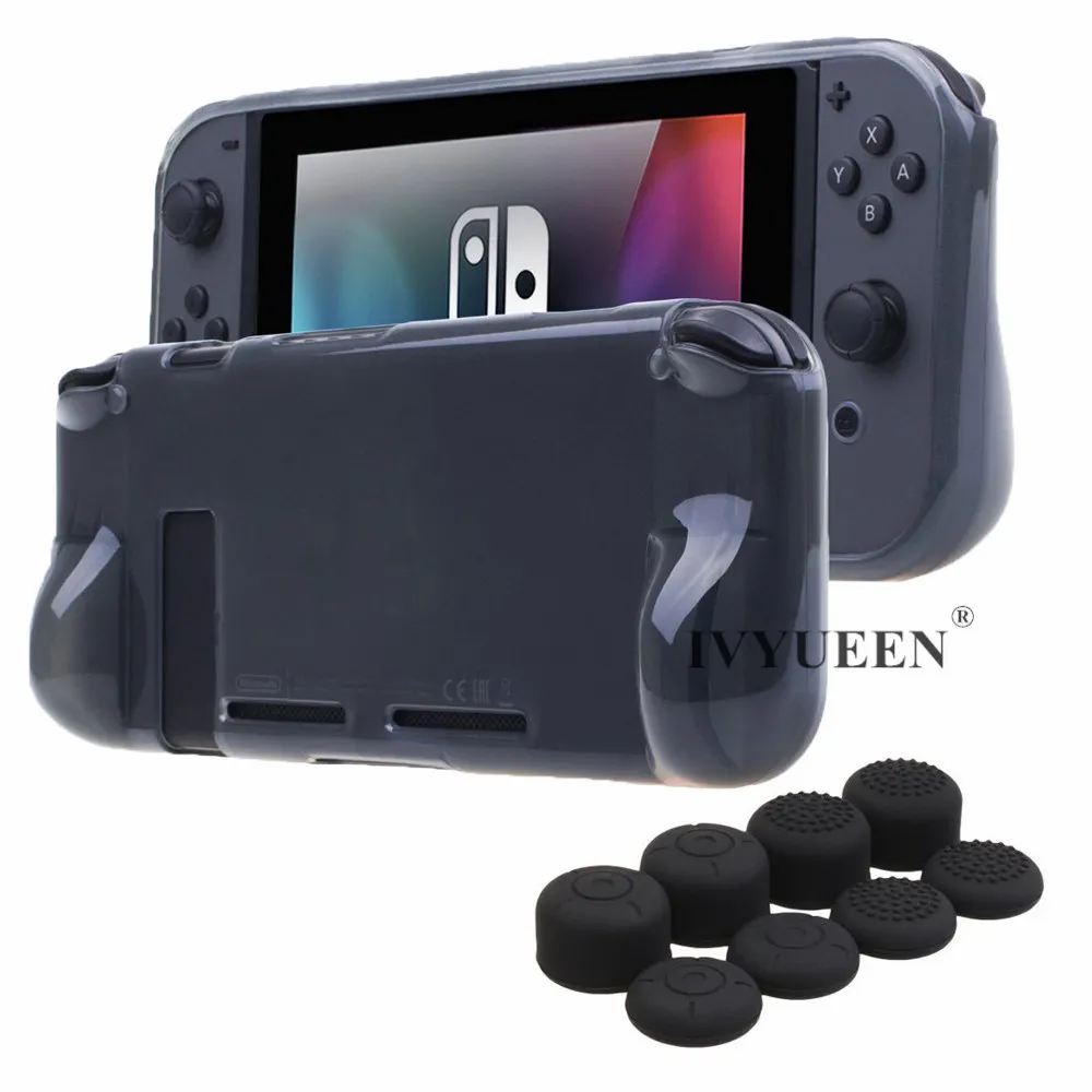 IVYUEEN Soft TPU Clear Protective Case Skin for Nintend Switch NX Console with 8 Thumb Stick Caps for Joy Con Thumb Stick Grip
IVYUEEN Soft TPU Clear Protective Case Skin for Nintend Switch NX Console with 8 Thumb Stick Caps for Joy Con Thumb Stick Grip