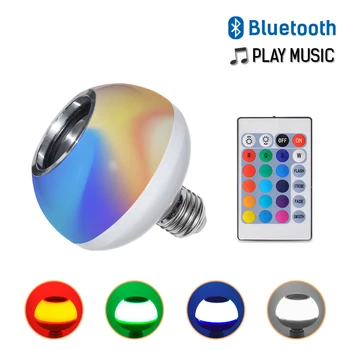 E27 16Color Changing Magic Bulb Lamp 110-265V Bluetooth control RGB Led Light Home Decoration Interior Bowl shaped Bombilla LED
E27 16Color Changing Magic Bulb Lamp 110-265V Bluetooth control RGB Led Light Home Decoration Interior Bowl shaped Bombilla LED