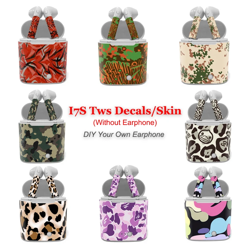 18 Color Leopard Print Sticker for i7s Tws Bluetooth Wireless Earphone Full Wrapped Skin Decals
18 Color Leopard Print Sticker for i7s Tws Bluetooth Wireless Earphone Full Wrapped Skin Decals