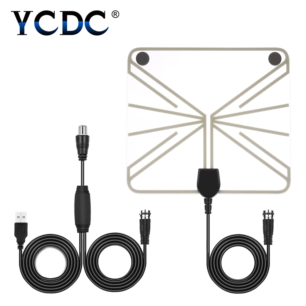 YCDC 50 Miles Amplified Indoor HD Digital TV Antenna 25db Gain Aerial Transparent for Receive local signal HDTV Antenna
YCDC 50 Miles Amplified Indoor HD Digital TV Antenna 25db Gain Aerial Transparent for Receive local signal HDTV Antenna