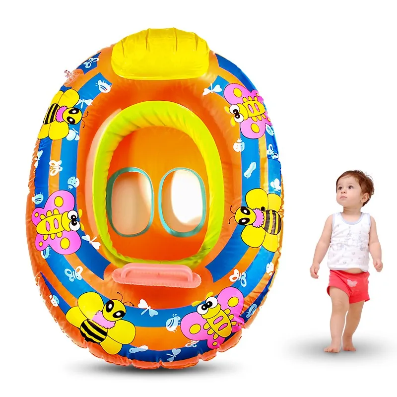 Image Hot Sale Kids Baby Child Inflatable Swimming laps Pool Swimming Ring Seat Float Boat Outdoor Funny Water Sports Toys