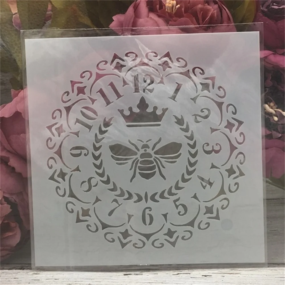 1Pcs 15*15cm Clock Bee Dial DIY Layering Stencils Painting Scrapbook Coloring Embossing Album Decorative Card Template
1Pcs 15*15cm Clock Bee Dial DIY Layering Stencils Painting Scrapbook Coloring Embossing Album Decorative Card Template