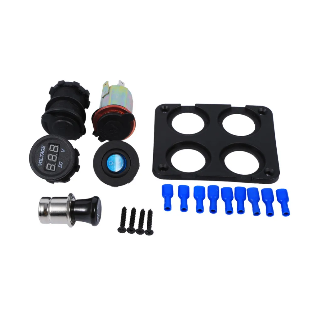 1 Marine Bost Car RV Voltmeter Dual USB Port 12V Power Socket 4Hole Panel ON-OFF Button Switch Car Accessories Panel Switch
1 Marine Bost Car RV Voltmeter Dual USB Port 12V Power Socket 4Hole Panel ON-OFF Button Switch Car Accessories Panel Switch