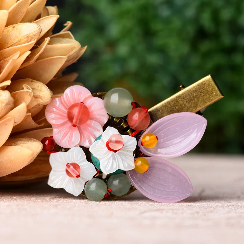 New Original handmade Aventurine Hair jewelry ,New Ethnic shell hair accessories vintage flowers hairpins
New Original handmade Aventurine Hair jewelry ,New Ethnic shell hair accessories vintage flowers hairpins