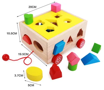 Wooden blocks toy fifteen hole haul truck intelligence box shape porous cognitive pairing color building blocks
Wooden blocks toy fifteen hole haul truck intelligence box shape porous cognitive pairing color building blocks