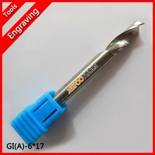 Precision 10pcs 6 17mm One Flute Carbide Milling Tools Router Bits CNC Engraving Bits on Acrylic