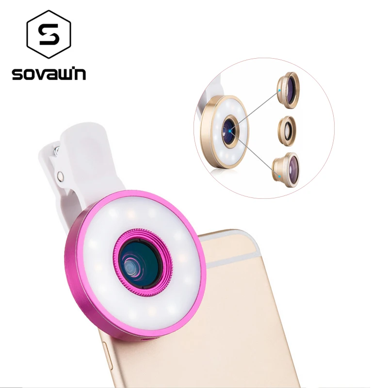 Universal Clip Fish Eye Mobile Phone Lenses Kit 6 in 1 LED Lighting 185 Fisheye +0.65X Wide Angle+Macro Lenses For iPhone Xiaomi
Universal Clip Fish Eye Mobile Phone Lenses Kit 6 in 1 LED Lighting 185 Fisheye +0.65X Wide Angle+Macro Lenses For iPhone Xiaomi