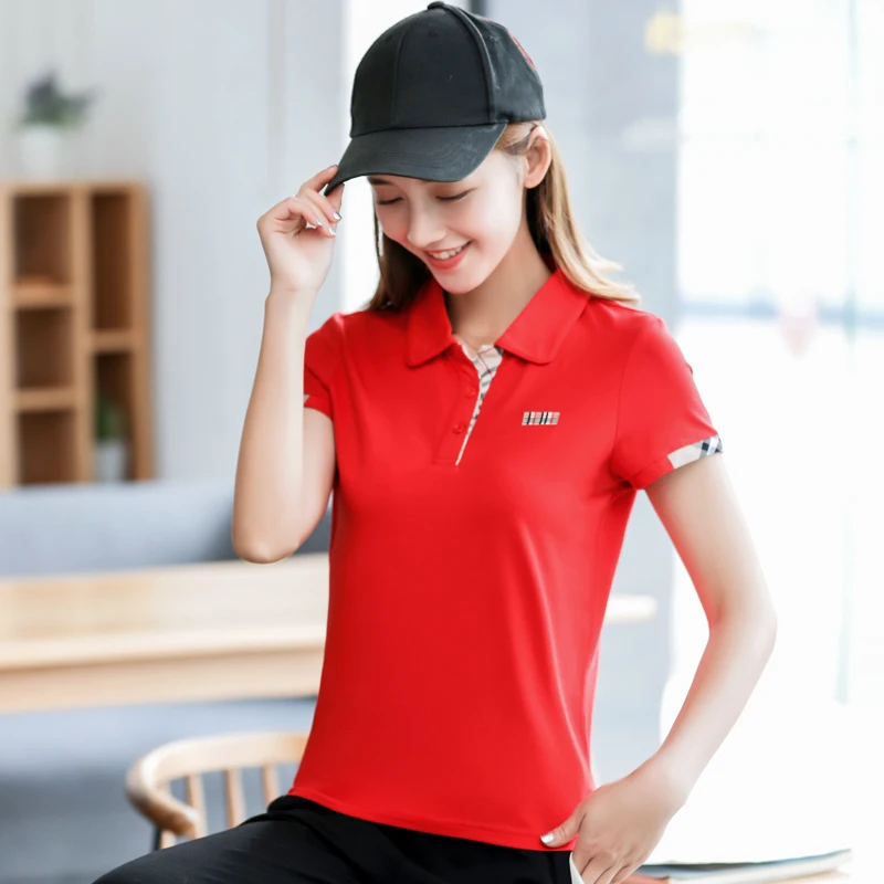 Women Polo Shirts Short Sleeve shirts Solid Casual Women Shirts Women Tops Cotton Women Tees Female Shirts #3014
Women Polo Shirts Short Sleeve shirts Solid Casual Women Shirts Women Tops Cotton Women Tees Female Shirts #3014
