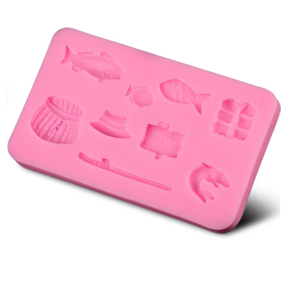 1 Pcs Fishing Tools Shaped Silicone Fondant Mold Fish Rod Sets Cake Decorating Mould Baking 9.6*5.6*1cmD161
1 Pcs Fishing Tools Shaped Silicone Fondant Mold Fish Rod Sets Cake Decorating Mould Baking 9.6*5.6*1cmD161