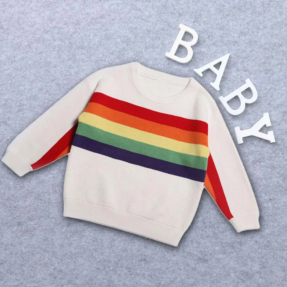 Kids Toddler Baby Girls Boys Long Sleeve Outfits Rainbow Knitted Tops Sweater Outfits baby girl winter clothes sueter navidad
Kids Toddler Baby Girls Boys Long Sleeve Outfits Rainbow Knitted Tops Sweater Outfits baby girl winter clothes sueter navidad