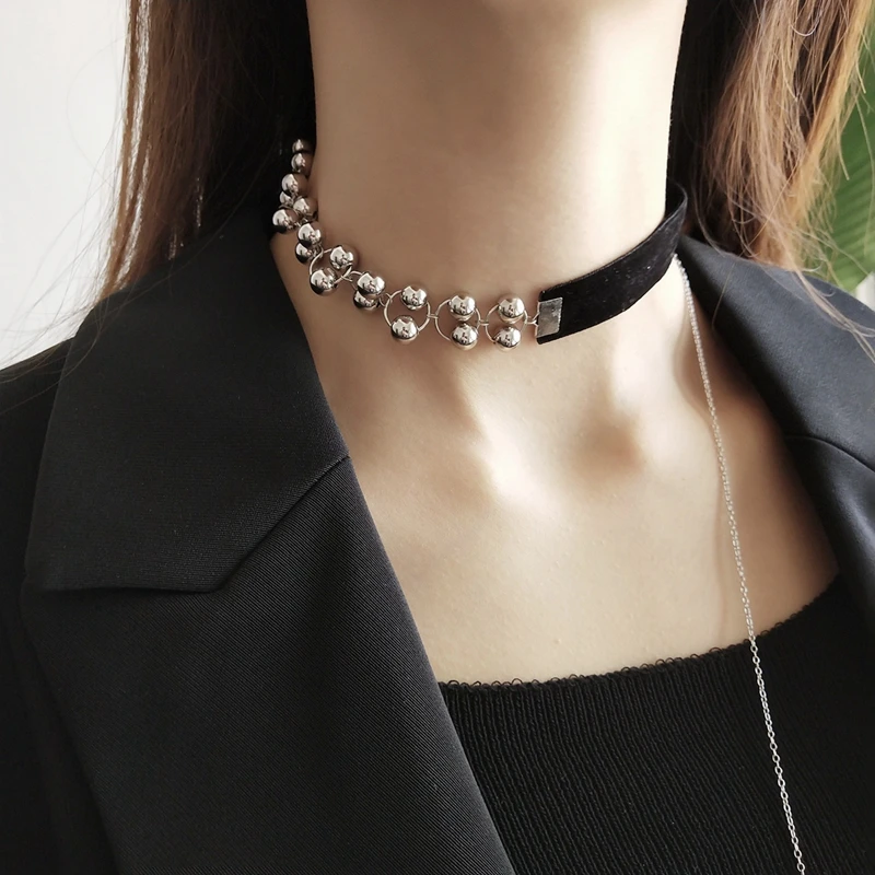 LouLeur 925 sterling silver black ribbon silver bead Asymmetry chokers necklace modern elegant necklace for women fine jewelry
LouLeur 925 sterling silver black ribbon silver bead Asymmetry chokers necklace modern elegant necklace for women fine jewelry