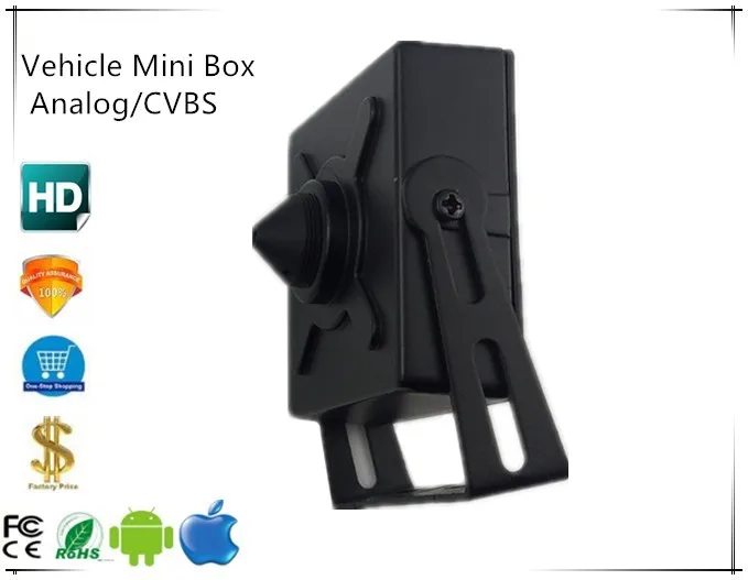 Vehicle Mini Box Camera Analog/CVBS 4 Pin Aviation Plug DC 9-24V Metal 520TVL with Bracket CCTV Security
Vehicle Mini Box Camera Analog/CVBS 4 Pin Aviation Plug DC 9-24V Metal 520TVL with Bracket CCTV Security