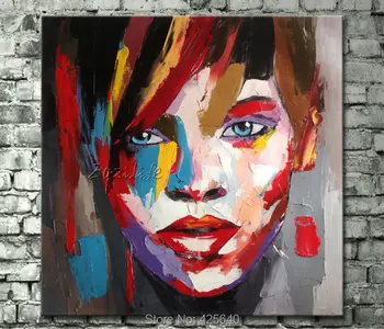 Palette knife painting portrait Palette knife Face Oil painting Impasto figure on canvas Hand painted Francoise Nielly 05
Palette knife painting portrait Palette knife Face Oil painting Impasto figure on canvas Hand painted Francoise Nielly 05