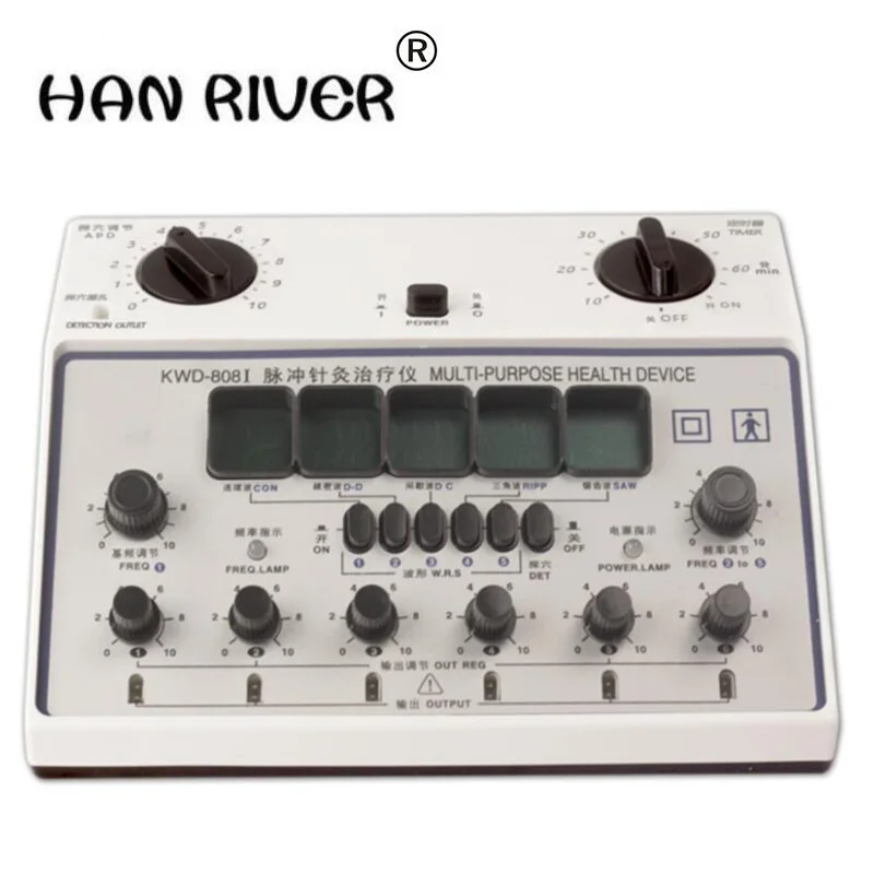 6 Channels Tens UNIT. Multi-Purpose Acupuncture Stimulator Health Massage Device. 808I Electrical nerve muscle stimulator | Красота и