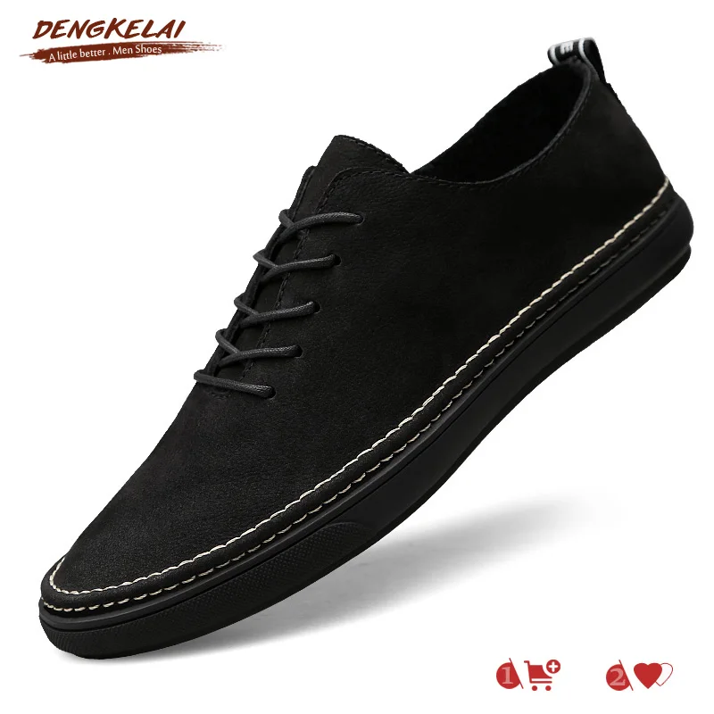 DENGKELAI Lightweight Comfortable Cow Suede Shoes for Men Casual Fashion Genuine Leather Luxury Brand 2018
DENGKELAI Lightweight Comfortable Cow Suede Shoes for Men Casual Fashion Genuine Leather Luxury Brand 2018
