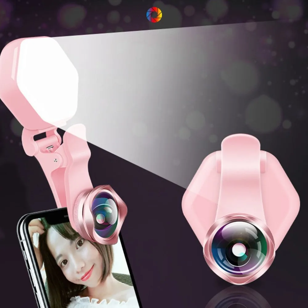 Universal Cell Phone Lens Ring Light Rechargeable Clip On Foldable Selfie Light Wide Angle Lens for Photography Video
Universal Cell Phone Lens Ring Light Rechargeable Clip On Foldable Selfie Light Wide Angle Lens for Photography Video