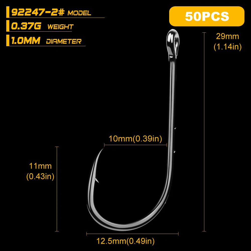 Brand 50pcs Fishhooks High Carbon Steel Fish Hooks Baits Holder Barbed Hooks Pond Fish Bait Holder 12 Size
Brand 50pcs Fishhooks High Carbon Steel Fish Hooks Baits Holder Barbed Hooks Pond Fish Bait Holder 12 Size
