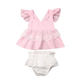 2PCS Newborn Kids Baby Girls Clothes Dress Lace Backless Sleeveless Tank Sunsuit Tutu Bloomers Princess Party Skirt Panties 0-2T
2PCS Newborn Kids Baby Girls Clothes Dress Lace Backless Sleeveless Tank Sunsuit Tutu Bloomers Princess Party Skirt Panties 0-2T