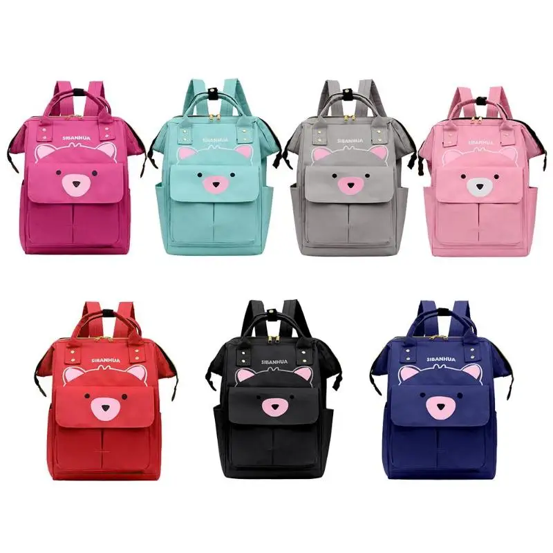 Cute Bear Print Mommy Travel Backpacks Large Capacity Nylon Maternity Nappy Top-handle Bags Baby Care Nursing Diaper Packs
Cute Bear Print Mommy Travel Backpacks Large Capacity Nylon Maternity Nappy Top-handle Bags Baby Care Nursing Diaper Packs