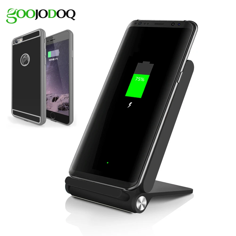 3 Coils Qi Wireless Charger for iPhone 7 Plus / 6 6s Plus Phone Holder Dock+ Wireless Charger Receiver Case for iPhone 5 5s SE 6
3 Coils Qi Wireless Charger for iPhone 7 Plus / 6 6s Plus Phone Holder Dock+ Wireless Charger Receiver Case for iPhone 5 5s SE 6