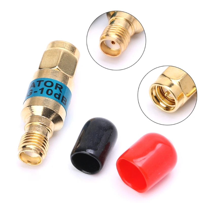 1Pc Golden Attenuator SMA-JK Male to Female RF Coaxial Attenuator 2W 0-6GHz 10db/20db/30db
1Pc Golden Attenuator SMA-JK Male to Female RF Coaxial Attenuator 2W 0-6GHz 10db/20db/30db