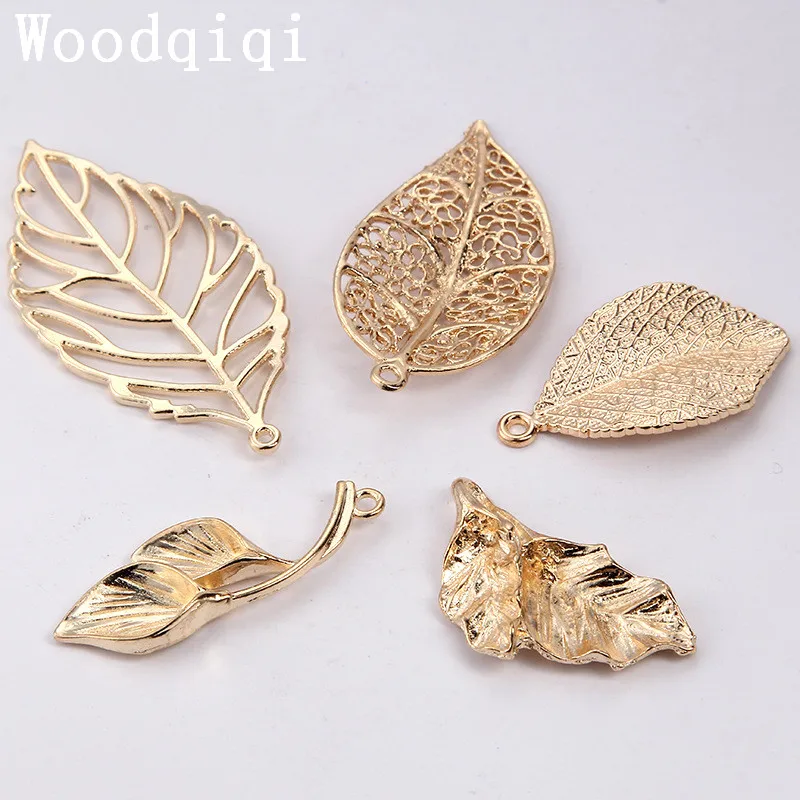 Woodqiqi 100pcs/lot Golden leaves pendant accessories DIY handmade jewelry accessories
Woodqiqi 100pcs/lot Golden leaves pendant accessories DIY handmade jewelry accessories