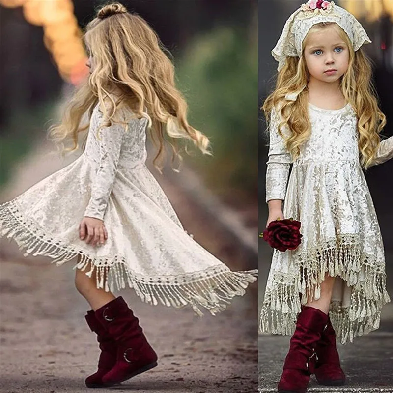 Newest Baby Velvet Tassel Dress Flower Girls Bridesmaid Wedding Pageant Pop Dresses 1-5T
Newest Baby Velvet Tassel Dress Flower Girls Bridesmaid Wedding Pageant Pop Dresses 1-5T