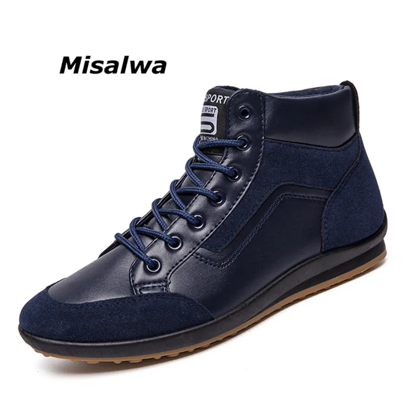 Misalwa Shoes Man For Winter 2019 High-top Modern Fashion Sneaker Autumn Lace Up Ankle Boots Men Leather Casual Shoes Large Size
Misalwa Shoes Man For Winter 2019 High-top Modern Fashion Sneaker Autumn Lace Up Ankle Boots Men Leather Casual Shoes Large Size