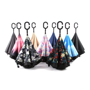 Windproof Reverse Folding Rain Umbrella For Car C Handle Double Layer Anti UV Self Stand Inverted Women Men Outdoor Umbrellas
Windproof Reverse Folding Rain Umbrella For Car C Handle Double Layer Anti UV Self Stand Inverted Women Men Outdoor Umbrellas