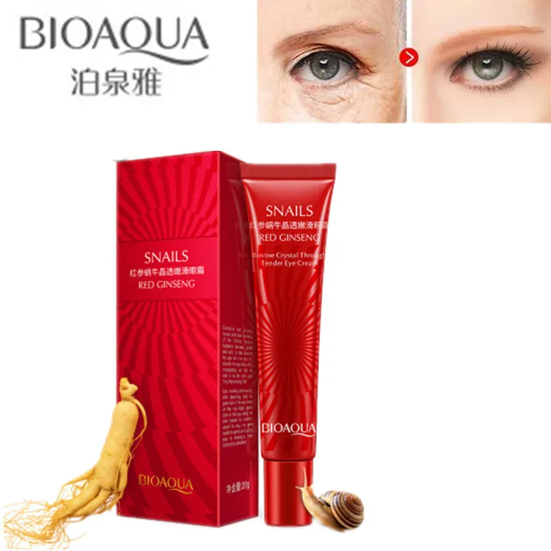 BIOAQUA Ginseng Snail Eye Cream Hydrating Moisturizing Anti-Aging Anti-Puffiness Remove Dark Circles Skin Care Eye Serum 20g
BIOAQUA Ginseng Snail Eye Cream Hydrating Moisturizing Anti-Aging Anti-Puffiness Remove Dark Circles Skin Care Eye Serum 20g