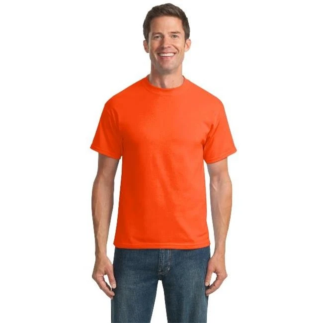 Port & Company PC55 Core Blend Tees Safety Orange - Small