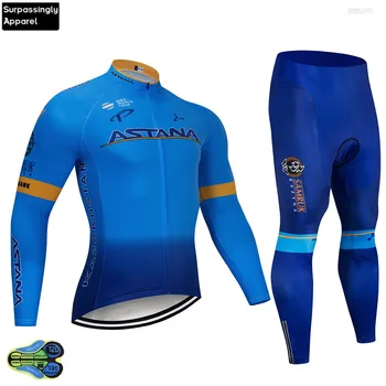 ASTANA Pro Long Sleeve Spring Cycling Jerseys Set Bike Clothing Uniform Racing Bicycle Clothes Wear Maillot Ropa Ciclismo Blue
ASTANA Pro Long Sleeve Spring Cycling Jerseys Set Bike Clothing Uniform Racing Bicycle Clothes Wear Maillot Ropa Ciclismo Blue