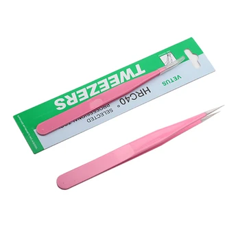 Eyelash Tweezer Stainless Steel Straight Tweezer for Eyelash Extension Eyebrow and Nail Tweezer Quality Pink Lashes Tweezers
Eyelash Tweezer Stainless Steel Straight Tweezer for Eyelash Extension Eyebrow and Nail Tweezer Quality Pink Lashes Tweezers